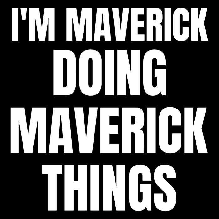 IM Maverick Doing Maverick Things Funny Birthday Gift Idea Wool Snapback Cap