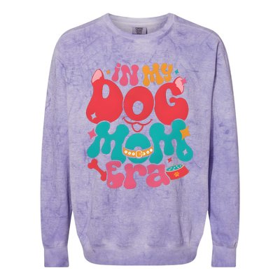 In My Dog Mom Era Funny Dog Lover Colorblast Crewneck Sweatshirt