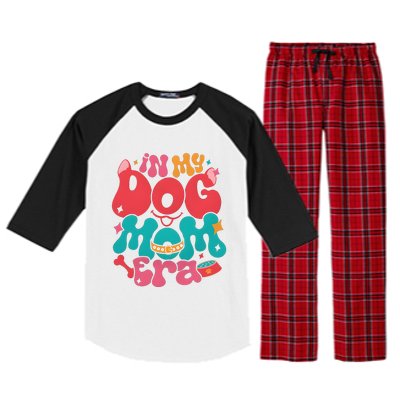 In My Dog Mom Era Funny Dog Lover Raglan Sleeve Pajama Set