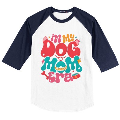 In My Dog Mom Era Funny Dog Lover Baseball Sleeve Shirt