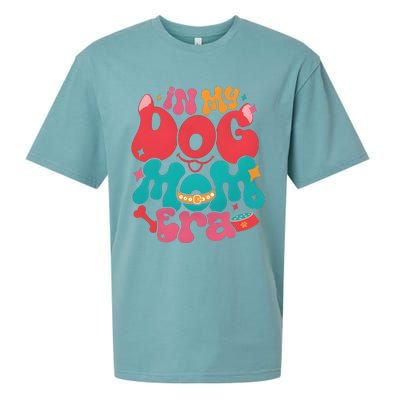 In My Dog Mom Era Funny Dog Lover Sueded Cloud Jersey T-Shirt