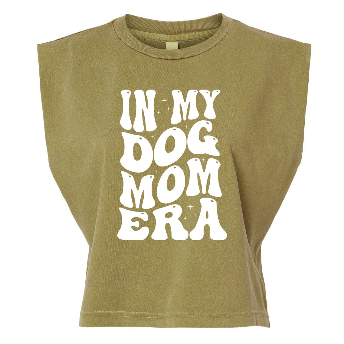 In My Dog Mom Era Garment-Dyed Women's Muscle Tee
