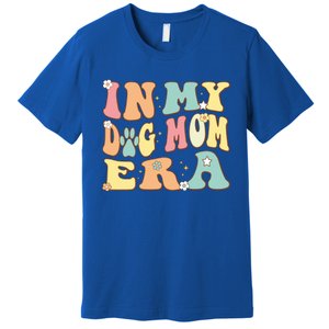 In My Dog Mom Era For Dog Mama Lover Christmas Groovy Retro Cool Gift Premium T-Shirt