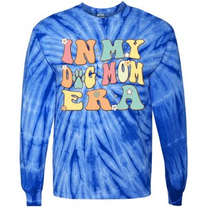 In My Dog Mom Era For Dog Mama Lover Christmas Groovy Retro Cool Gift Tie-Dye Long Sleeve Shirt