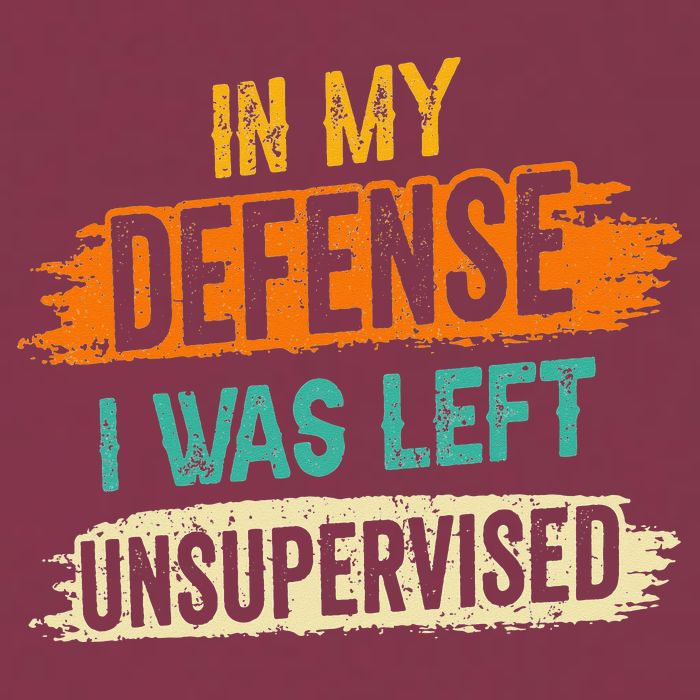 In My Defense I Was Left Unsupervised Sarcasm Sarcastic 16oz Travel Tumbler