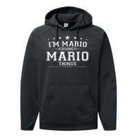 Im Mario Doing Mario Things Performance Fleece Hoodie