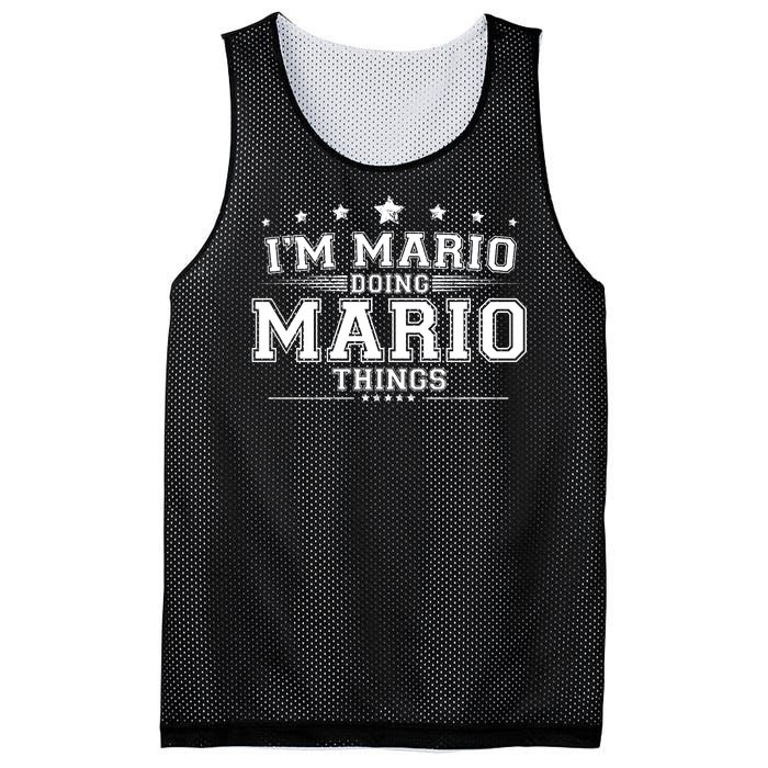 Im Mario Doing Mario Things Mesh Reversible Basketball Jersey Tank