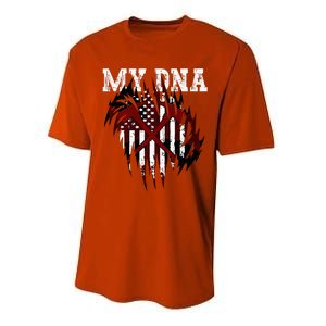 In My Dna Ripped Design Braveheart Firefighters Performance Sprint T-Shirt