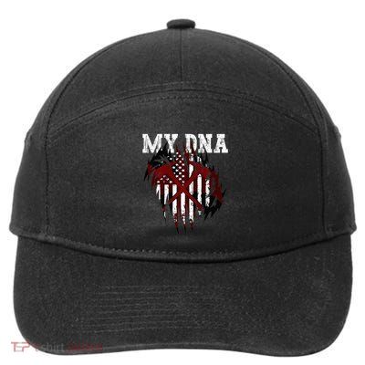 In My Dna Ripped Design Braveheart Firefighters 7-Panel Snapback Hat