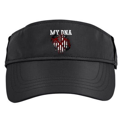In My Dna Ripped Design Braveheart Firefighters Adult Drive Performance Visor