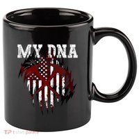 In My Dna Ripped Design Braveheart Firefighters 11oz C Handle Ceramic Mug