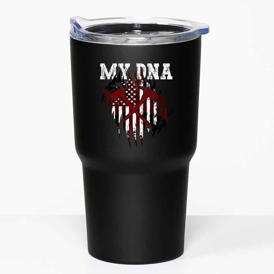 In My Dna Ripped Design Braveheart Firefighters Tumbler