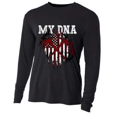 In My Dna Ripped Design Braveheart Firefighters Cooling Performance Long Sleeve Crew