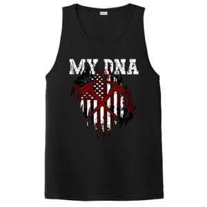 In My Dna Ripped Design Braveheart Firefighters PosiCharge Competitor Tank