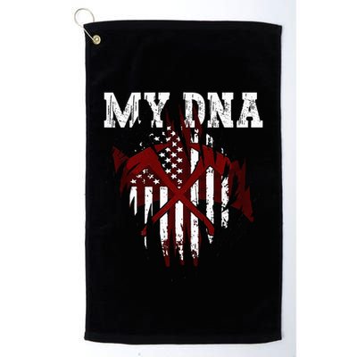 In My Dna Ripped Design Braveheart Firefighters Golf Towel