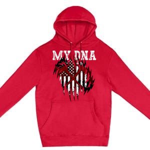 In My Dna Ripped Design Braveheart Firefighters Premium Pullover Hoodie