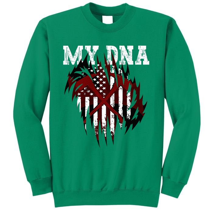 In My Dna Ripped Design Braveheart Firefighters Sweatshirt