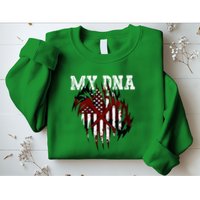In My Dna Ripped Design Braveheart Firefighters Sweatshirt