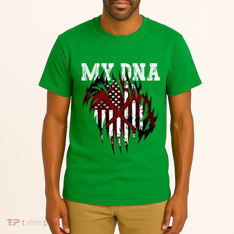 In My Dna Ripped Design Braveheart Firefighters Tall T-Shirt