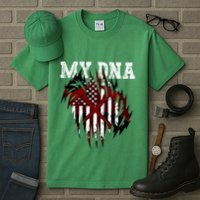 In My Dna Ripped Design Braveheart Firefighters Tall T-Shirt