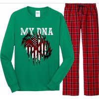 In My Dna Ripped Design Braveheart Firefighters Long Sleeve Pajama Set