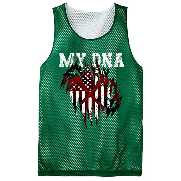 In My Dna Ripped Design Braveheart Firefighters Mesh Reversible Basketball Jersey Tank