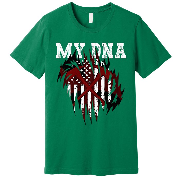 In My Dna Ripped Design Braveheart Firefighters Premium T-Shirt