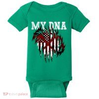 In My Dna Ripped Design Braveheart Firefighters Baby Bodysuit