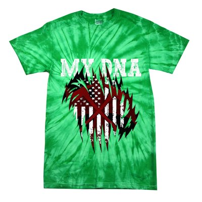 In My Dna Ripped Design Braveheart Firefighters Tie-Dye T-Shirt
