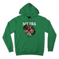 In My Dna Ripped Design Braveheart Firefighters Tall Hoodie