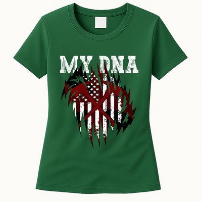In My Dna Ripped Design Braveheart Firefighters Womens T-Shirt