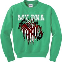 In My Dna Ripped Design Braveheart Firefighters Kids Sweatshirt