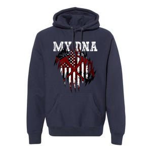 In My Dna Ripped Design Braveheart Firefighters Premium Hoodie