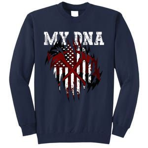 In My Dna Ripped Design Braveheart Firefighters Tall Sweatshirt