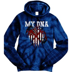 In My Dna Ripped Design Braveheart Firefighters Tie Dye Hoodie