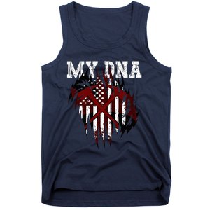 In My Dna Ripped Design Braveheart Firefighters Tank Top