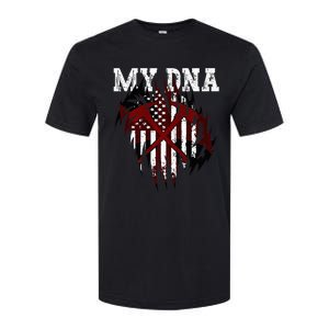 In My Dna Ripped Design Braveheart Firefighters Softstyle CVC T-Shirt