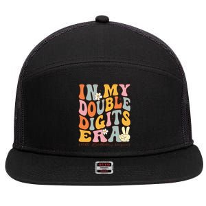 In My Double Digits Era 10th Birthday 7 Panel Mesh Trucker Snapback Hat