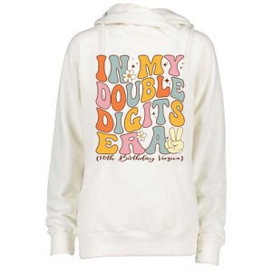 In My Double Digits Era 10th Birthday Womens Funnel Neck Pullover Hood