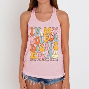 In My Double Digits Era 10th Birthday Women's Knotted Racerback Tank