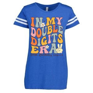 In My Double Digits Era 10th Birthday Enza Ladies Jersey Football T-Shirt