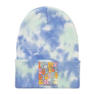 In My Double Digits Era 10th Birthday Tie Dye 12in Knit Beanie