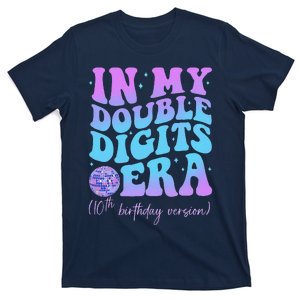 In My Double Digits Era 10th Birthday Version Groovy Retro T-Shirt