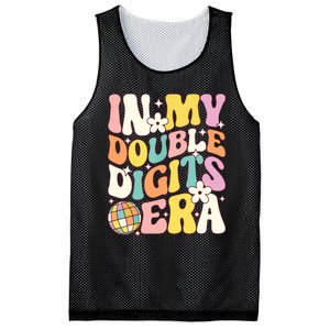 In My Double Digits Era Retro 10 Year Old 10th Birthday Mesh Reversible Basketball Jersey Tank