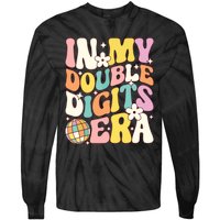 In My Double Digits Era Retro 10 Year Old 10th Birthday Tie-Dye Long Sleeve Shirt