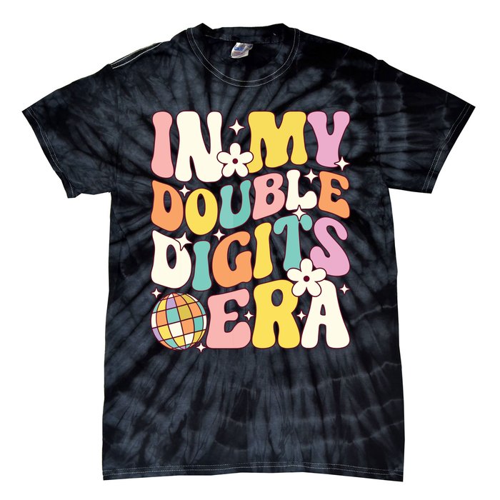 In My Double Digits Era Retro 10 Year Old 10th Birthday Tie-Dye T-Shirt