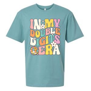 In My Double Digits Era Retro 10 Year Old 10th Birthday Sueded Cloud Jersey T-Shirt