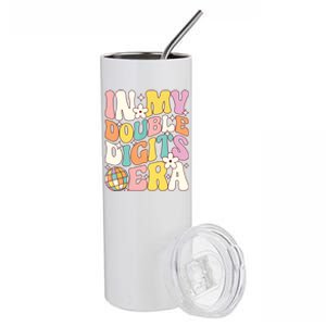 In My Double Digits Era Retro 10 Year Old 10th Birthday Stainless Steel Tumbler