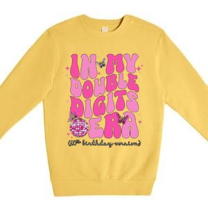 In My Double Digits Era 10th Birthday Version Premium Crewneck Sweatshirt