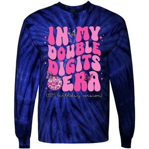 In My Double Digits Era 10th Birthday Version Tie-Dye Long Sleeve Shirt